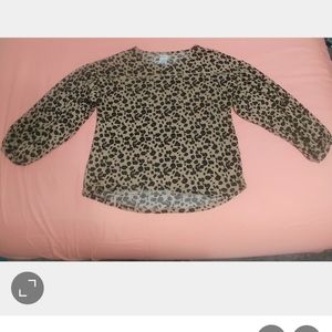 Mods Cheetah Print Top- M